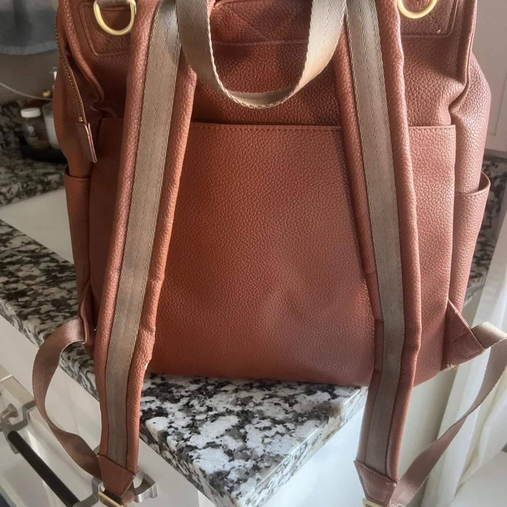 Freshly Picked Cognac Classic Diaper Bag